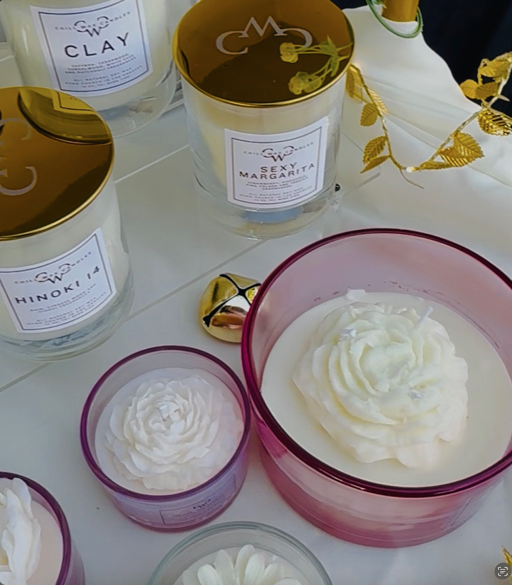 24 oz Tulip & FlowerGirl Candles (Signature Pink Jar)