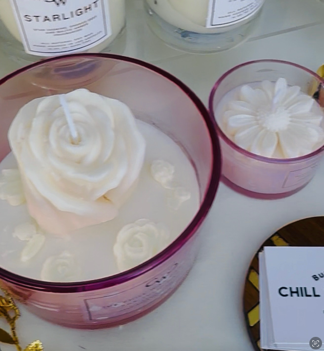 24 oz Tulip & FlowerGirl Candles (Signature Pink Jar)