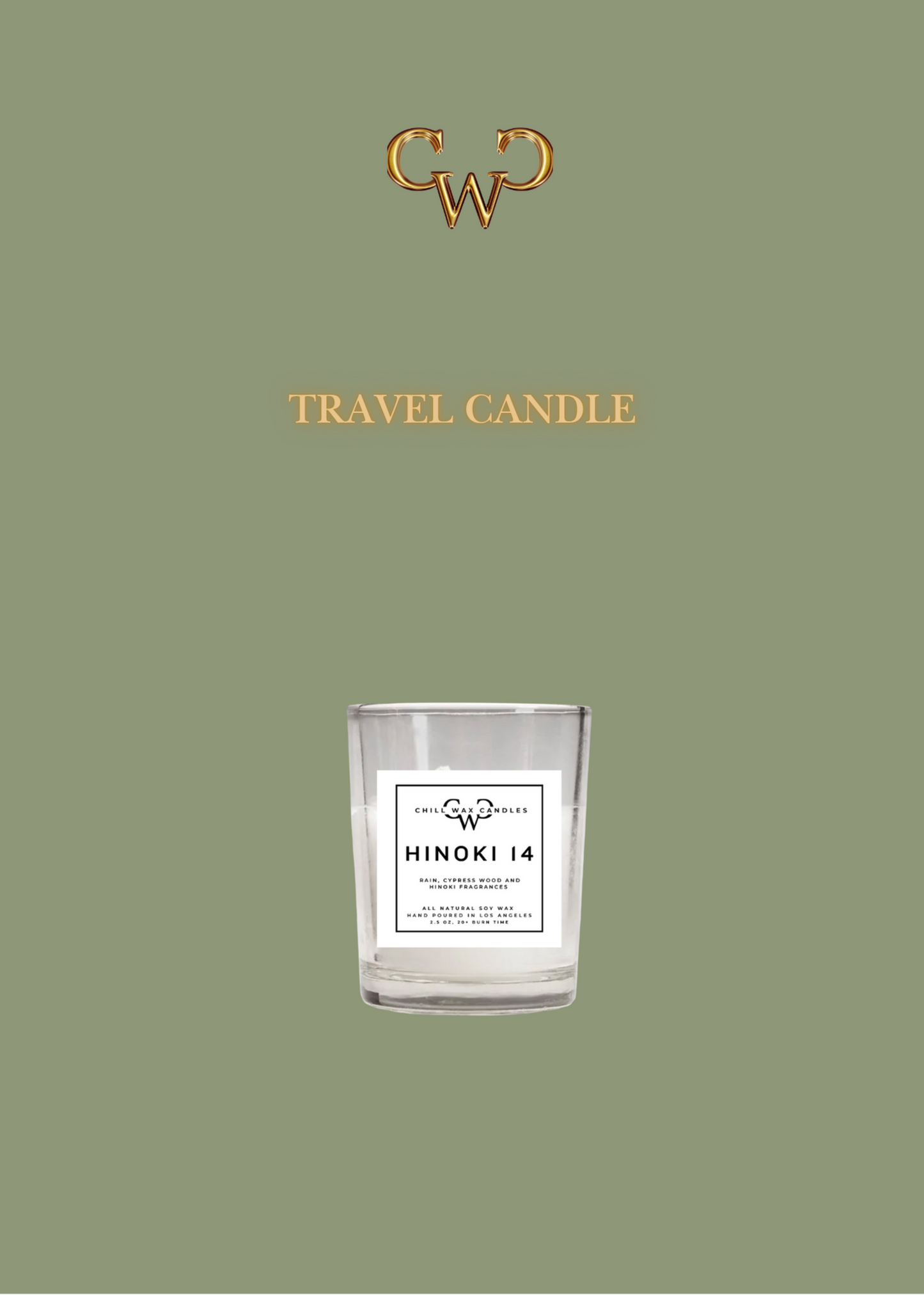 HINOKI 14 (Travel Candle)